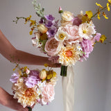 Sonder Wedding Bouquet - Lilac Citrus - Premium Artificial Wedding Flowers by Sonder + Stone Boutique