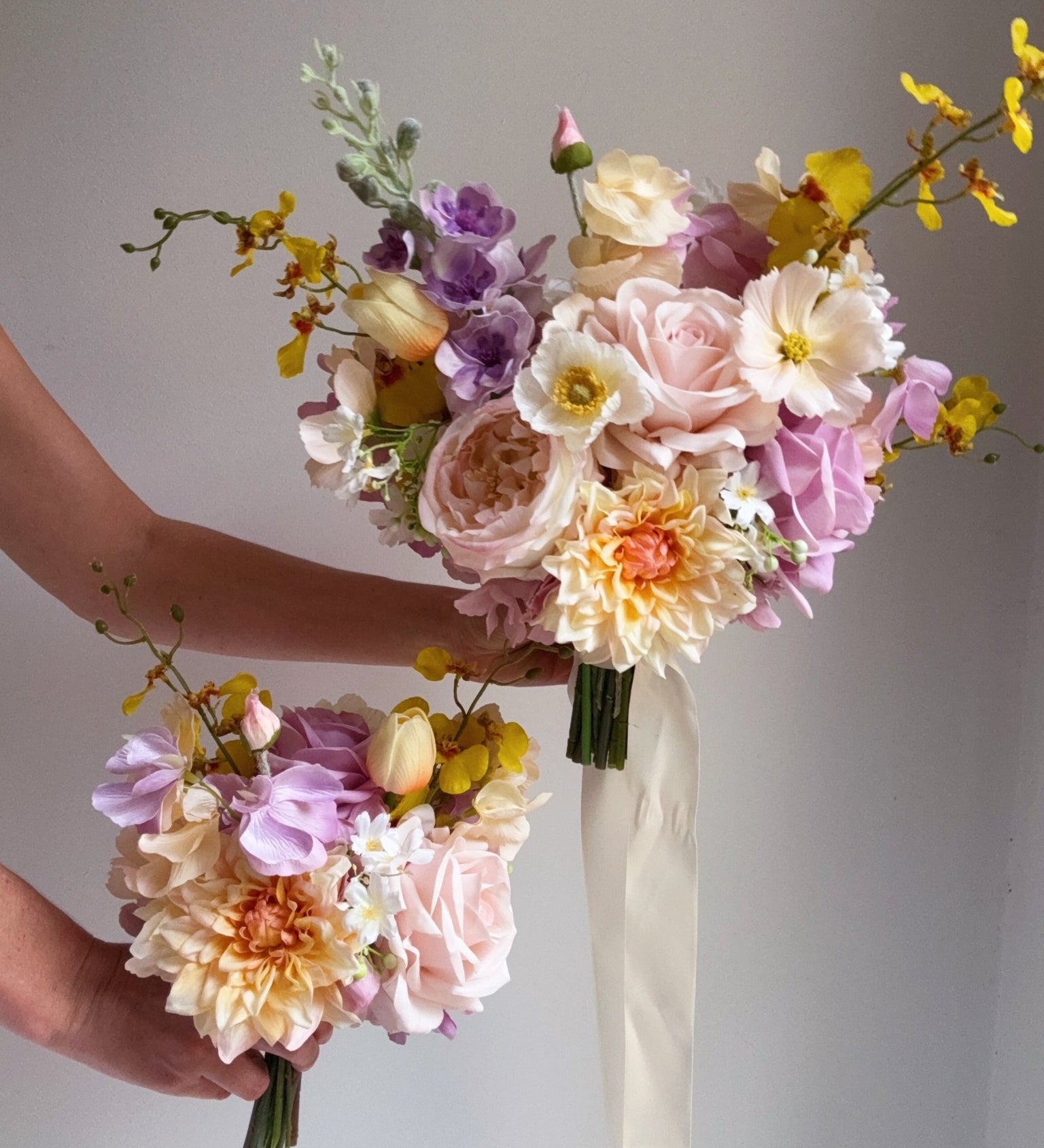 Sonder Wedding Bouquet - Lilac Citrus - Premium Artificial Wedding Flowers by Sonder + Stone Boutique