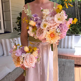 Sonder Wedding Bouquet - Lilac Citrus - Premium Artificial Wedding Flowers by Sonder + Stone Boutique