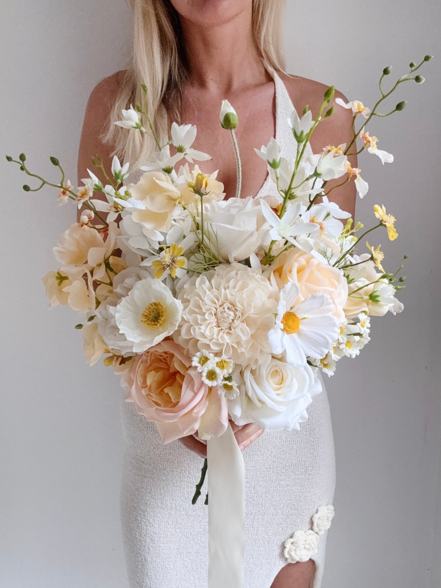 Sonder Wedding Bouquet - Limoncello (Limited Edition) - Premium Artificial Wedding Flowers by Sonder & Stone Boutique
