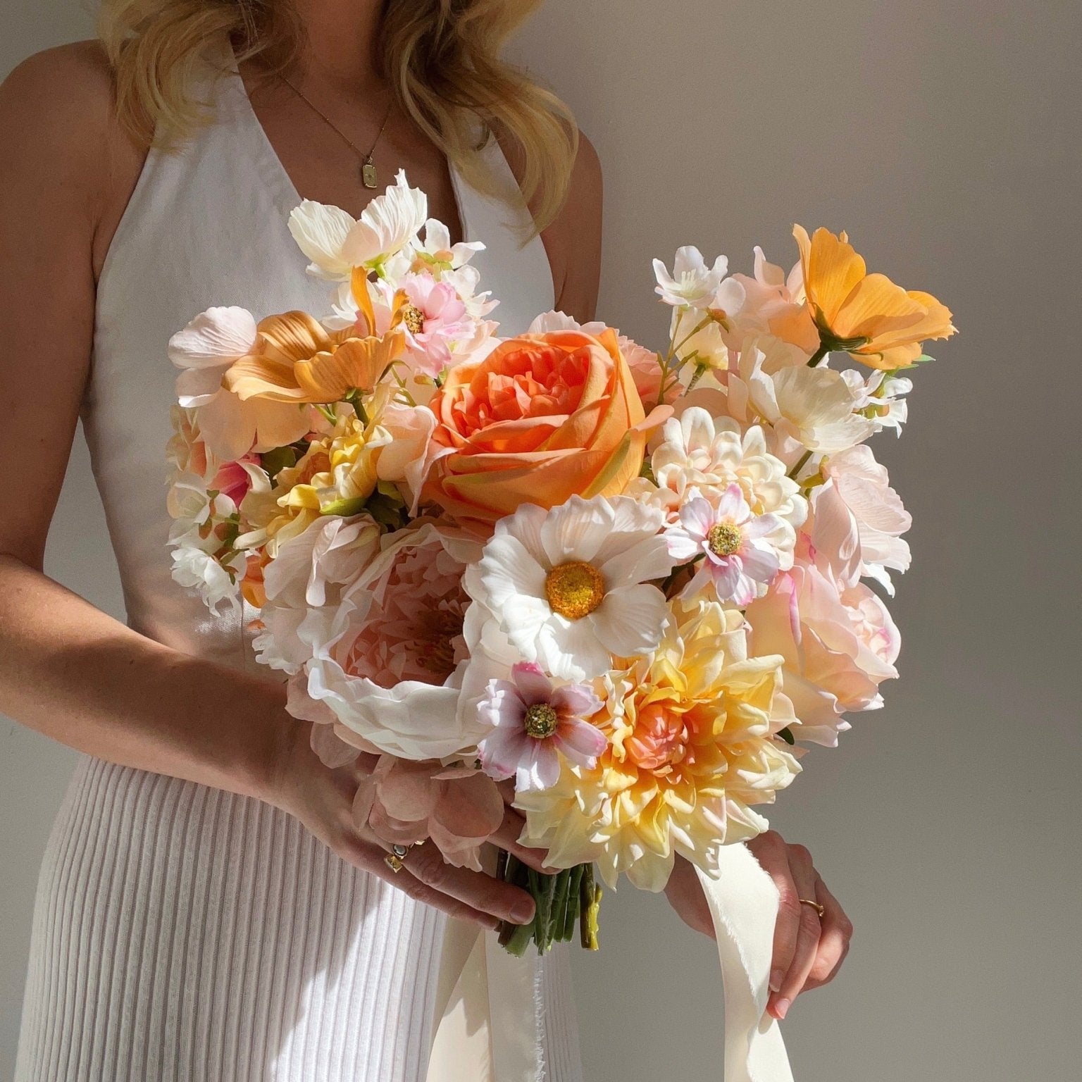 Sonder Wedding Bouquet - Marigold Fields - Sonder + Stone Boutique Artificial Wedding Flowers