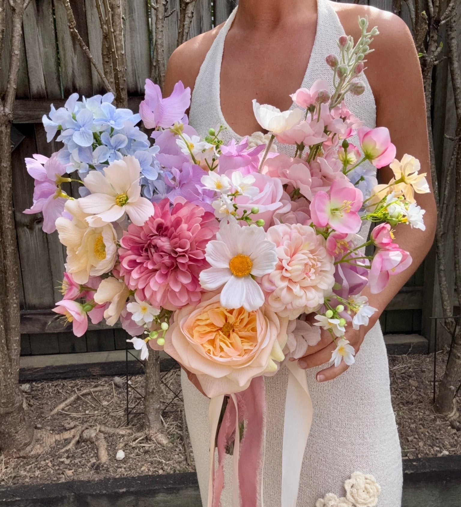 Sonder Wedding Bouquet - Pastel Muse - Premium Artificial Wedding Flowers by Sonder & Stone Boutique
