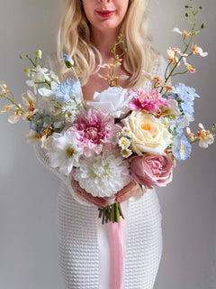 Sonder Wedding Bouquet - Pastel Soda - Sonder + Stone Boutique Artificial Wedding Flowers