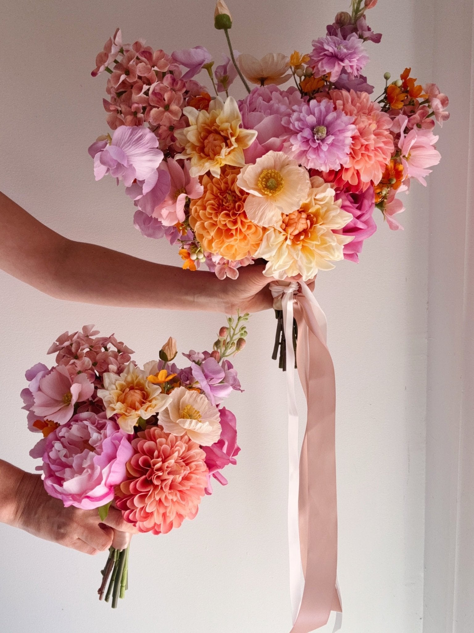 Sonder Wedding Bouquet - Peach Parfait - Premium Artificial Wedding Flowers by Sonder & Stone Boutique