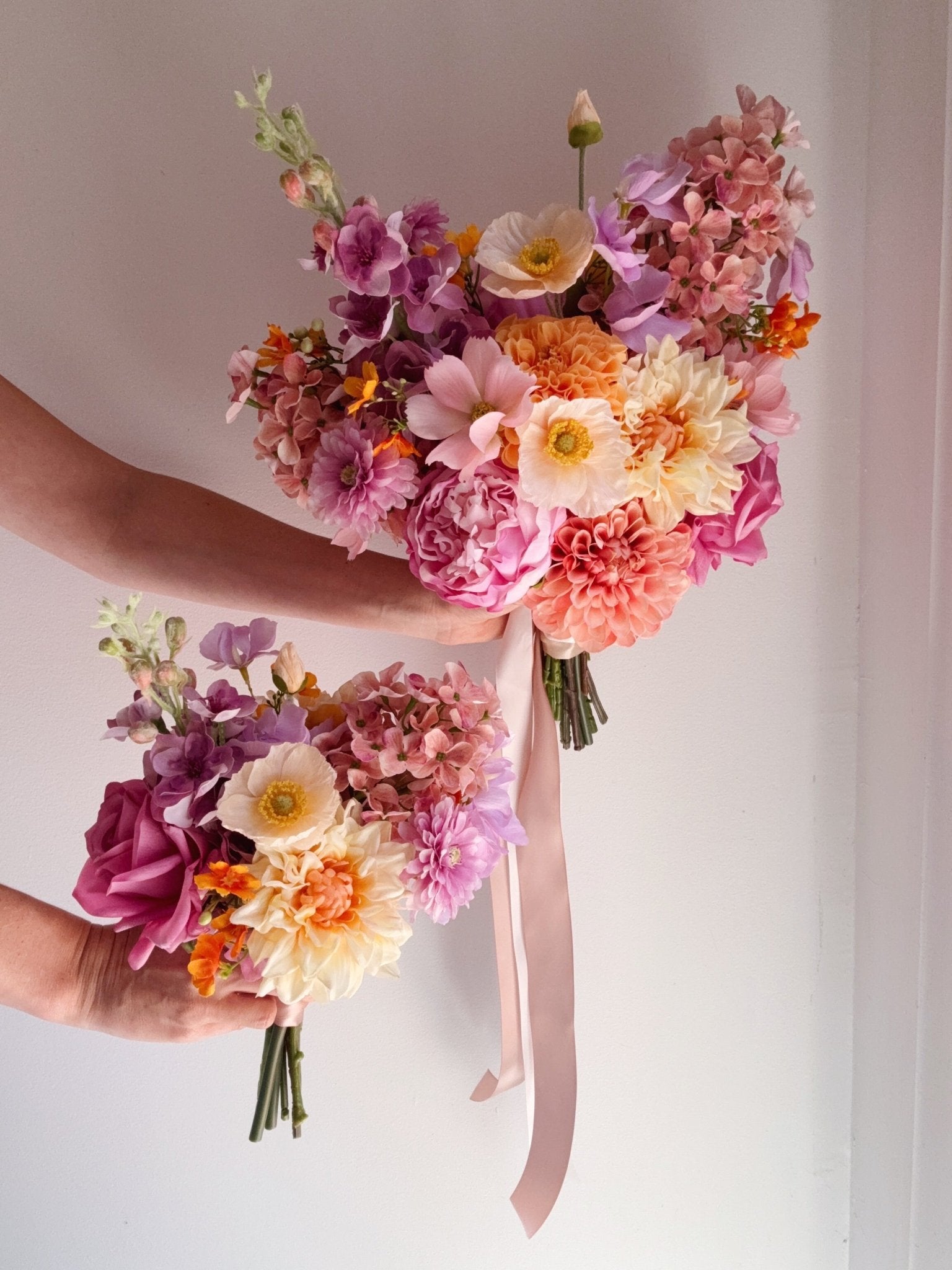 Sonder Wedding Bouquet - Peach Parfait - Premium Artificial Wedding Flowers by Sonder & Stone Boutique