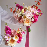 Sonder Wedding Bouquet - Pink Lemonade - Premium Artificial Wedding Flowers by Sonder + Stone Boutique