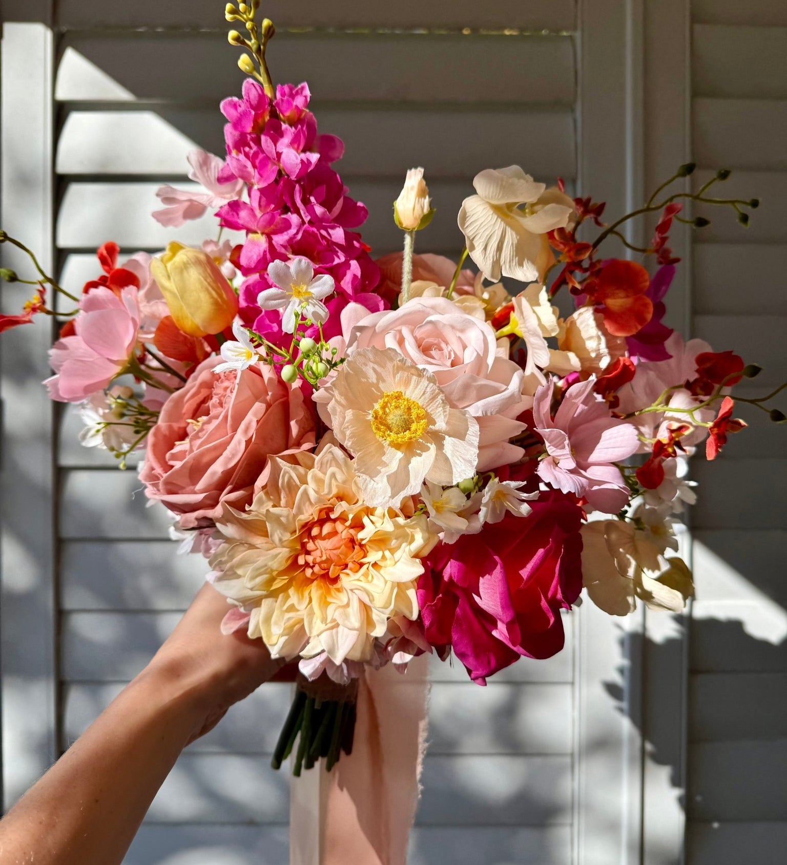 Sonder Wedding Bouquet - Pink Lemonade - Premium Artificial Wedding Flowers by Sonder + Stone Boutique