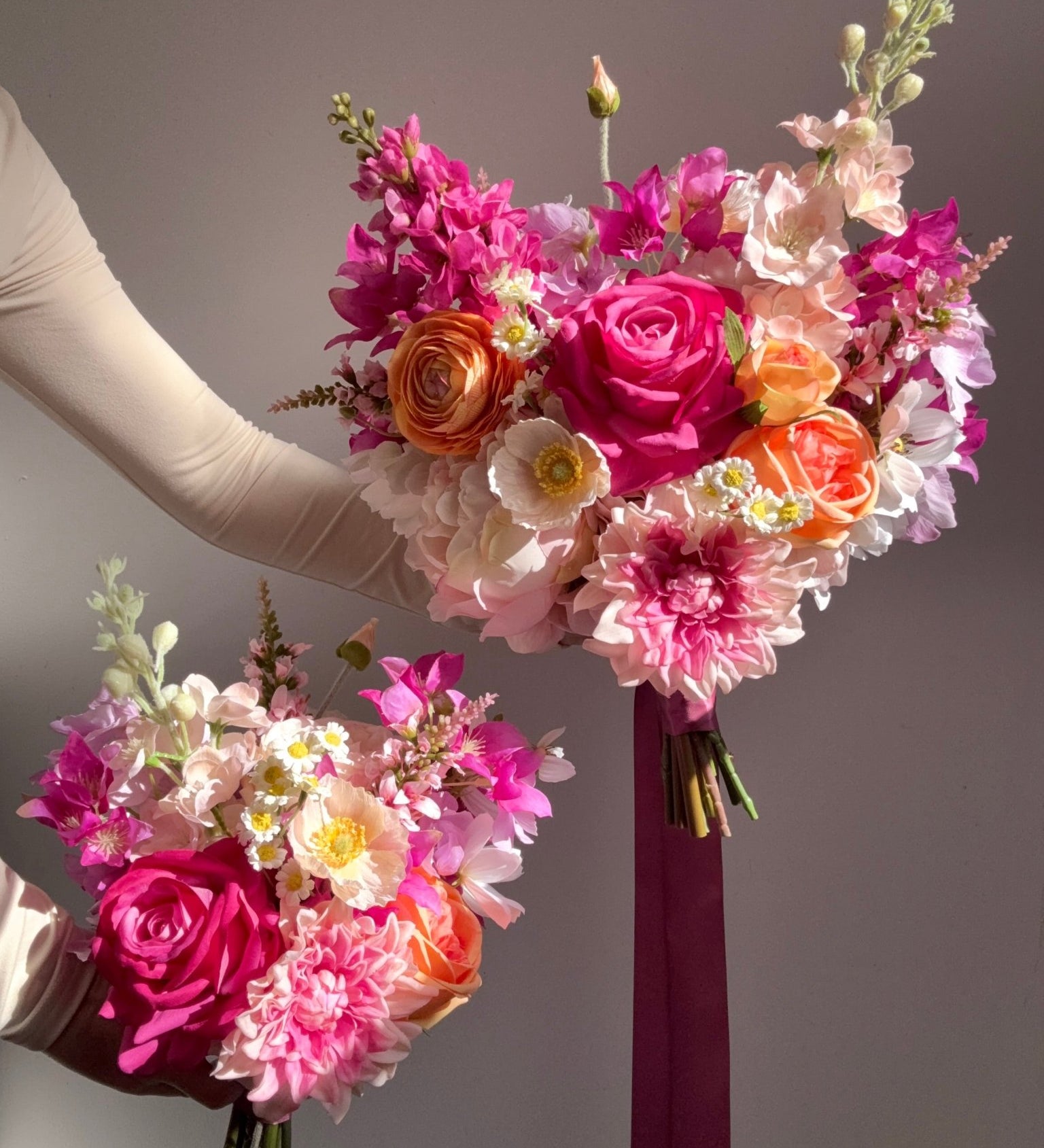 Sonder Wedding Bouquet - Pink Paloma - Premium Artificial Wedding Flowers by Sonder & Stone Boutique