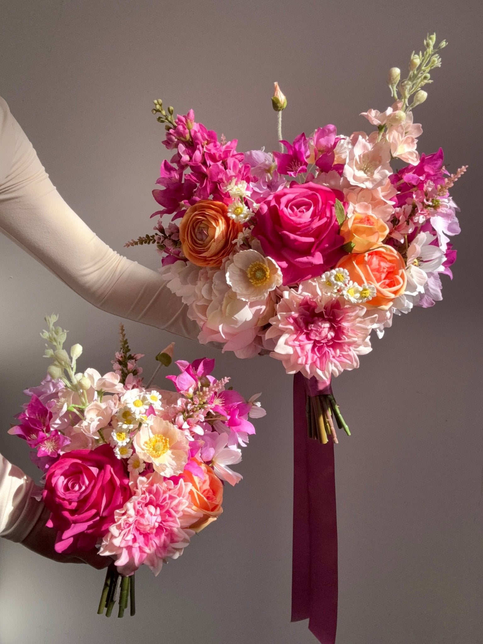 Sonder Wedding Bouquet - Pink Paloma - Premium Artificial Wedding Flowers by Sonder & Stone Boutique