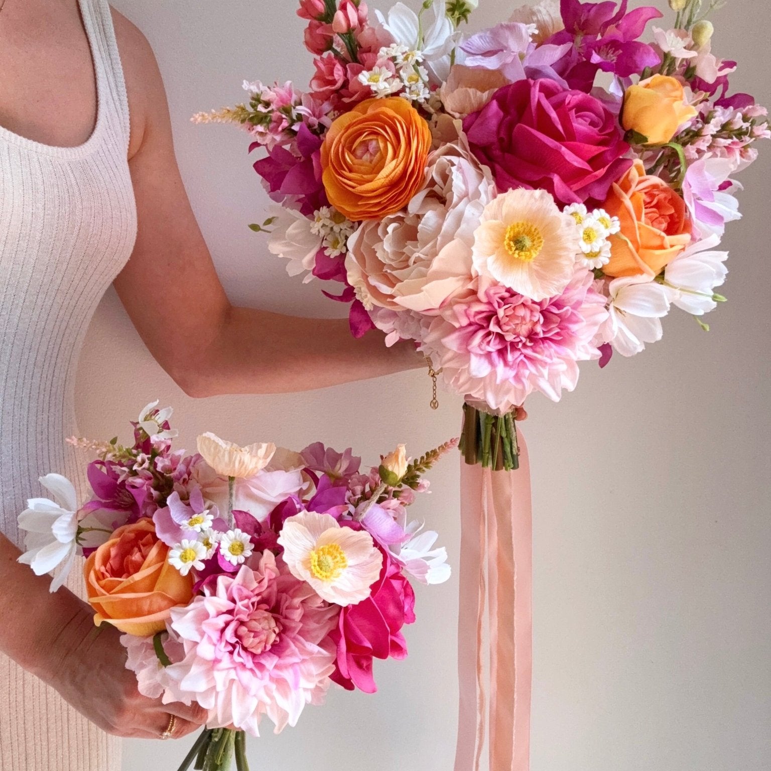 Sonder Wedding Bouquet - Pink Paloma - Sonder + Stone Boutique Artificial Wedding Flowers