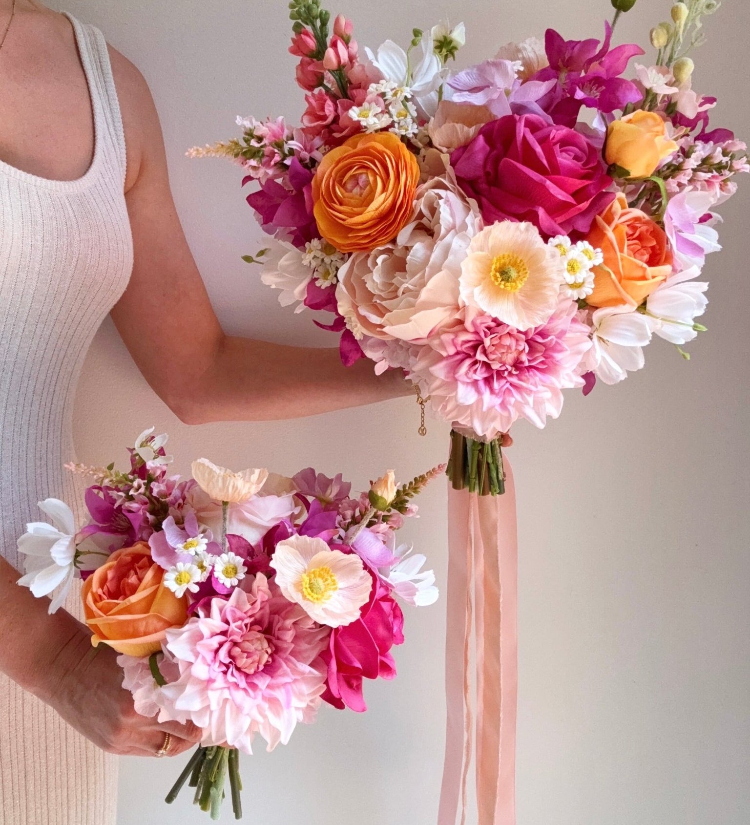 Sonder Wedding Bouquet - Pink Paloma - Sonder + Stone Boutique Artificial Wedding Flowers