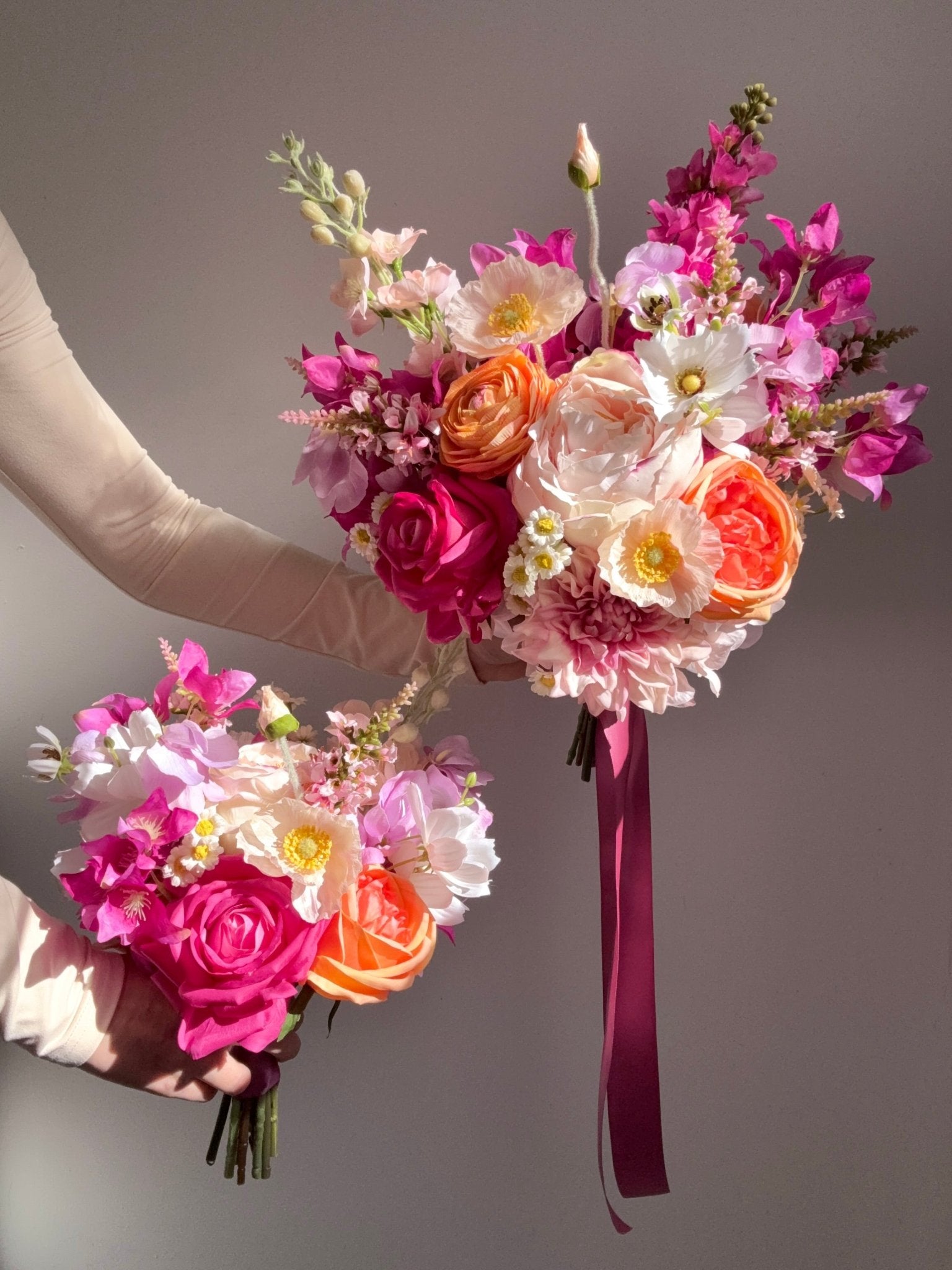 Sonder Wedding Bouquet - Pink Paloma - Premium Artificial Wedding Flowers by Sonder & Stone Boutique