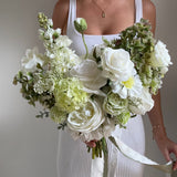 Sonder Wedding Bouquet - Pistachio Cream - Sonder + Stone Boutique Artificial Wedding Flowers