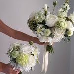 Sonder Wedding Bouquet - Pistachio Cream - Sonder + Stone Boutique Artificial Wedding Flowers