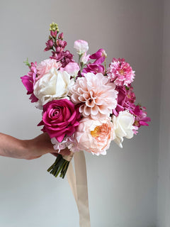 Sonder Wedding Bouquet - Pretty in Pink - Sonder + Stone Boutique Artificial Wedding Flowers