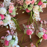 Sonder Wedding Bouquet - Raspberry Matcha - Premium Artificial Wedding Flowers by Sonder & Stone Boutique