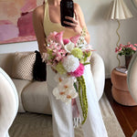 Sonder Wedding Bouquet - Raspberry Matcha - Premium Artificial Wedding Flowers by Sonder & Stone Boutique
