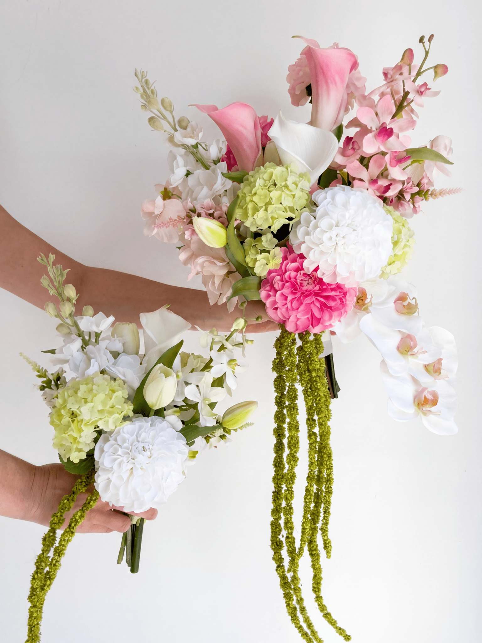 Sonder Wedding Bouquet - Raspberry Matcha - Premium Artificial Wedding Flowers by Sonder & Stone Boutique