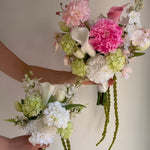 Sonder Wedding Bouquet - Raspberry Matcha - Premium Artificial Wedding Flowers by Sonder & Stone Boutique