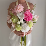 Sonder Wedding Bouquet - Raspberry Matcha - Premium Artificial Wedding Flowers by Sonder & Stone Boutique