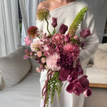 Sonder Wedding Bouquet - Sangria - Premium Artificial Wedding Flowers by Sonder & Stone Boutique
