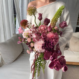 Sonder Wedding Bouquet - Sangria - Premium Artificial Wedding Flowers by Sonder & Stone Boutique