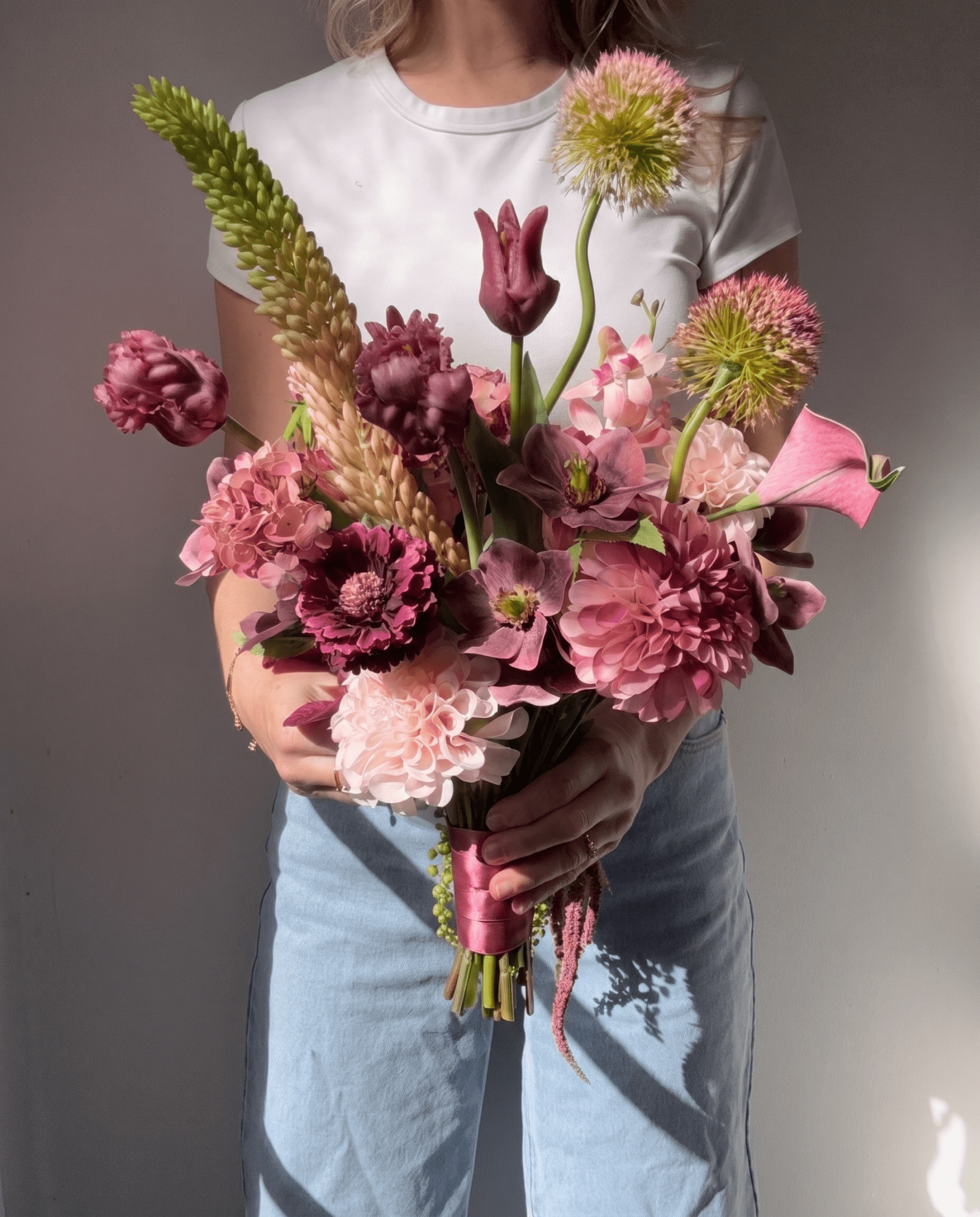 Sonder Wedding Bouquet - Sangria - Premium Artificial Wedding Flowers by Sonder & Stone Boutique