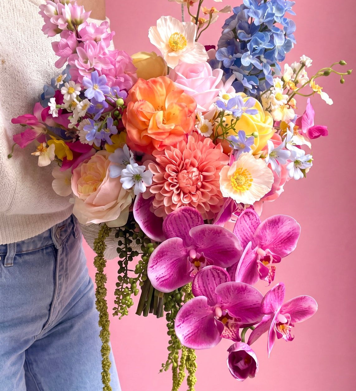 Sonder Wedding Bouquet - Serotonin - Premium Artificial Wedding Flowers by Sonder & Stone Boutique