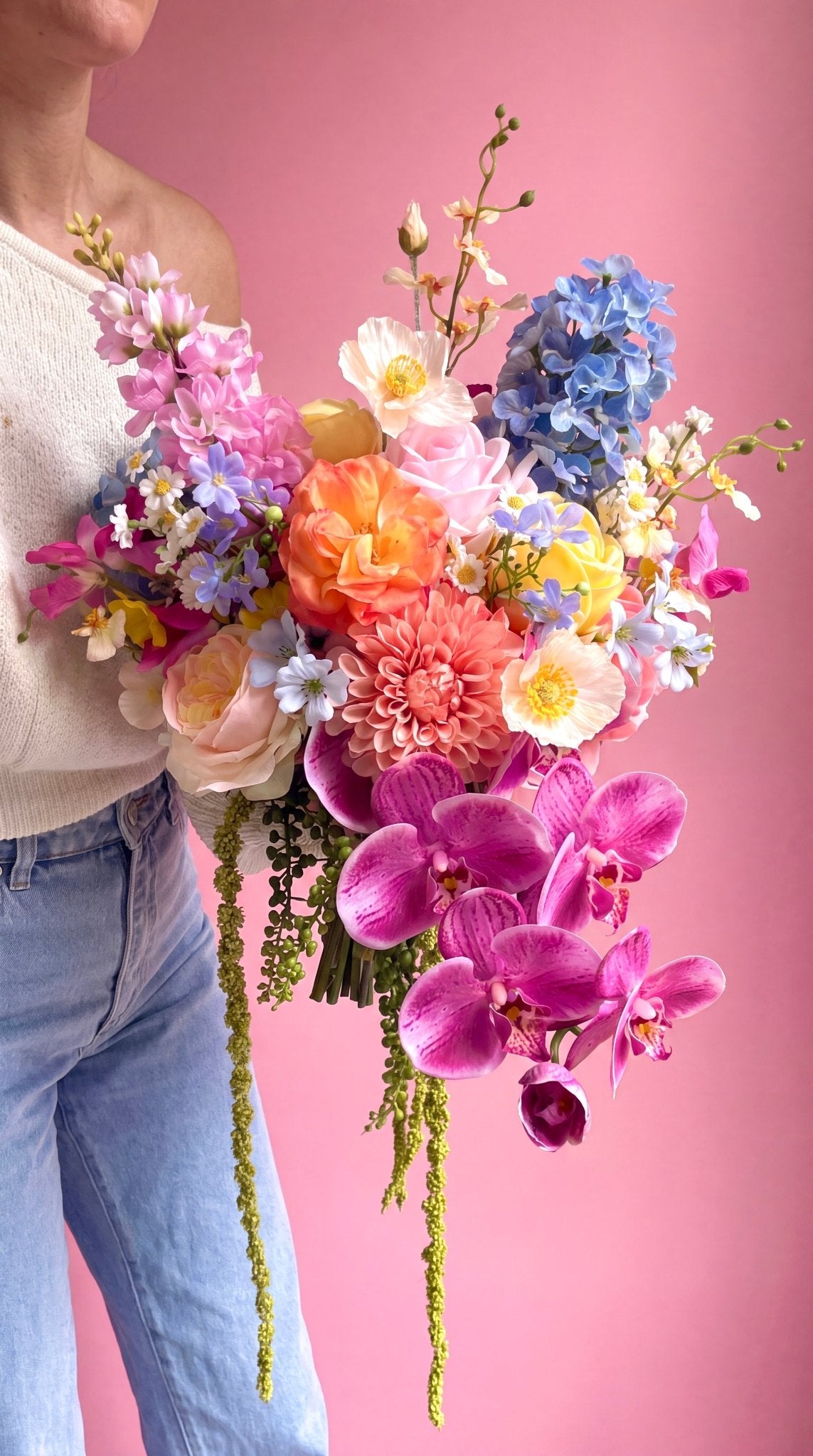 Sonder Wedding Bouquet - Serotonin - Premium Artificial Wedding Flowers by Sonder & Stone Boutique