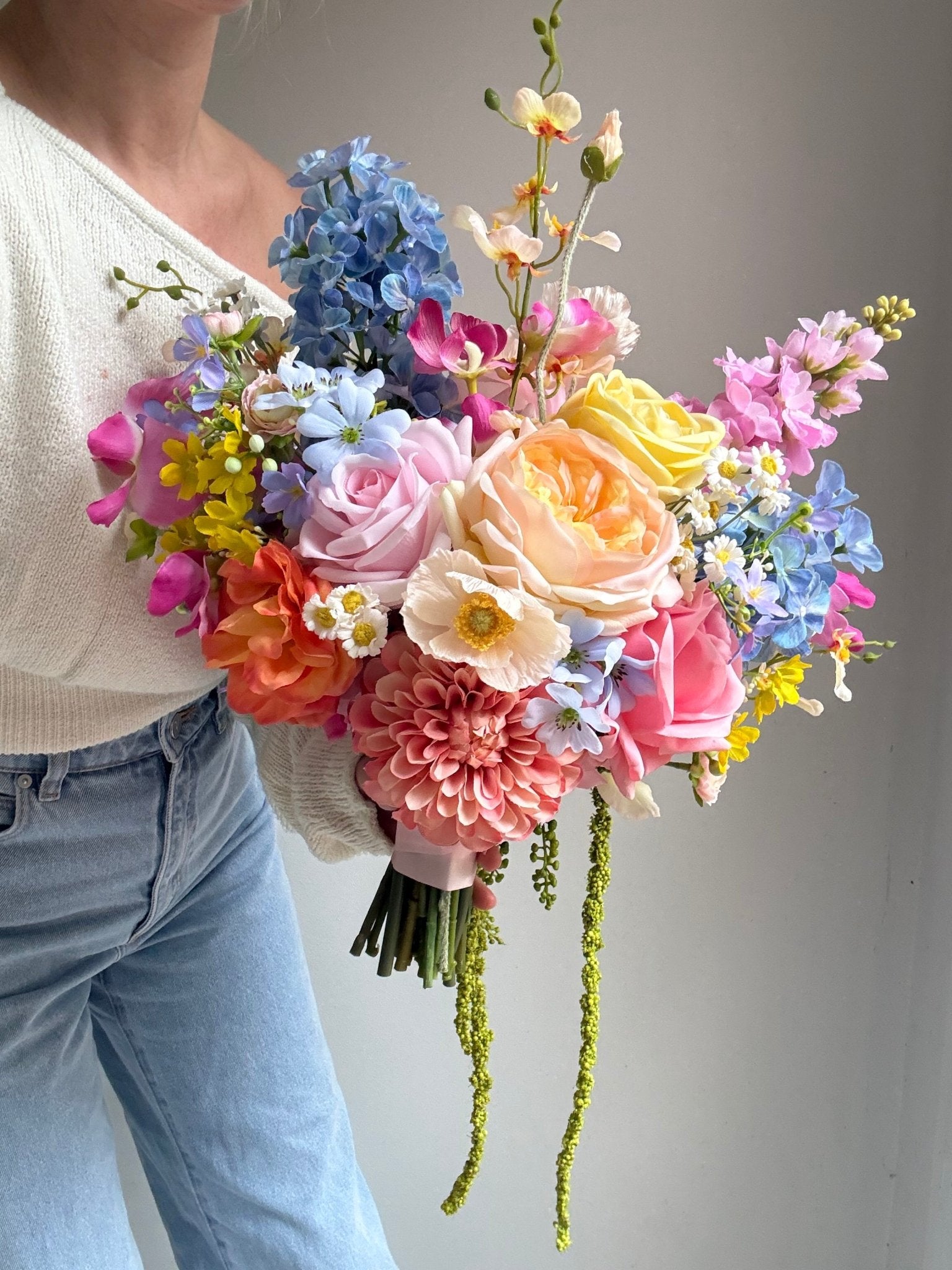 Sonder Wedding Bouquet - Serotonin - Premium Artificial Wedding Flowers by Sonder & Stone Boutique