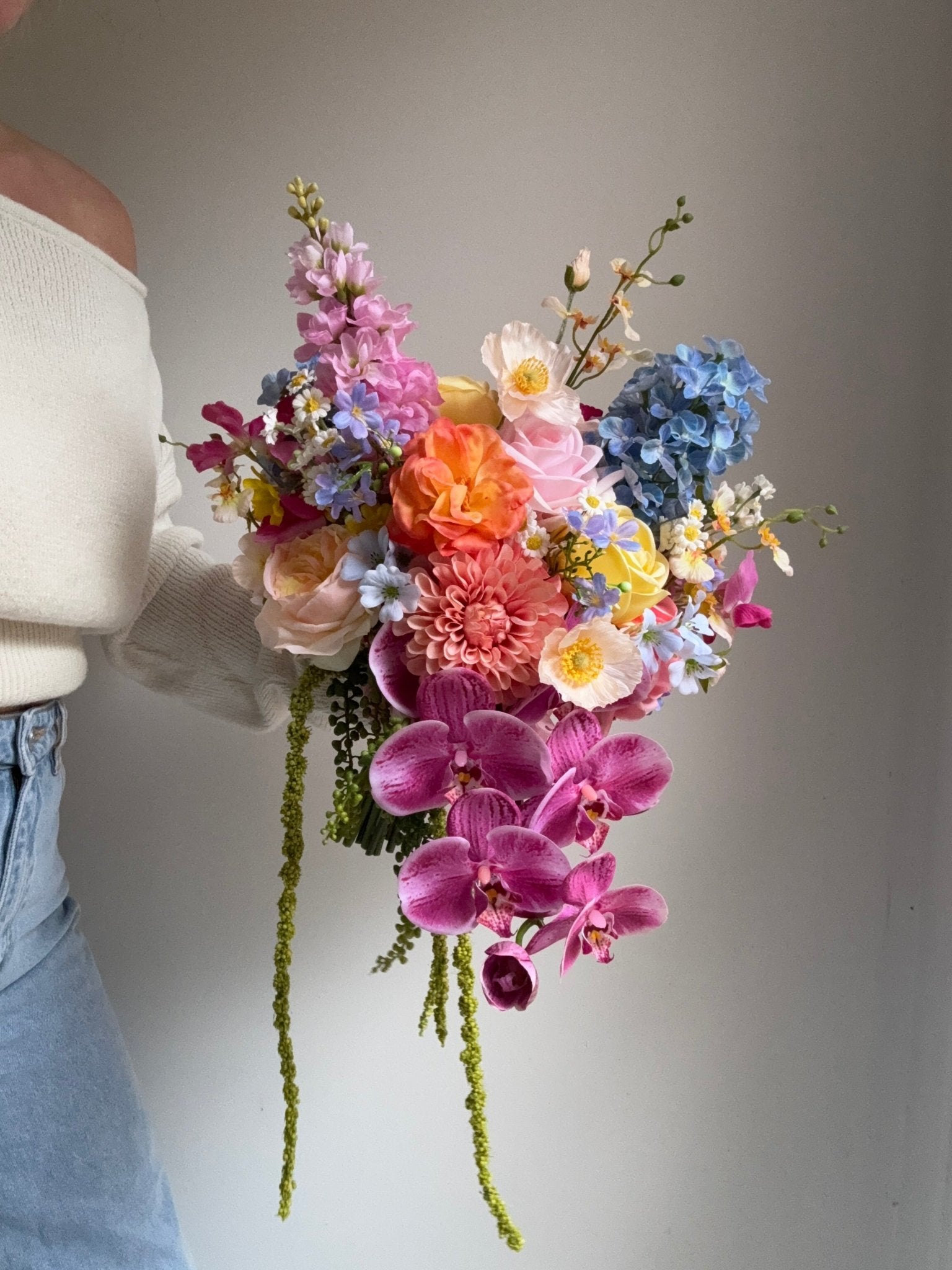 Sonder Wedding Bouquet - Serotonin - Premium Artificial Wedding Flowers by Sonder & Stone Boutique
