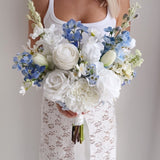 Sonder Wedding Bouquet - Something Blue - Premium Artificial Wedding Flowers by Sonder & Stone Boutique