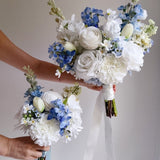 Sonder Wedding Bouquet - Something Blue - Premium Artificial Wedding Flowers by Sonder & Stone Boutique