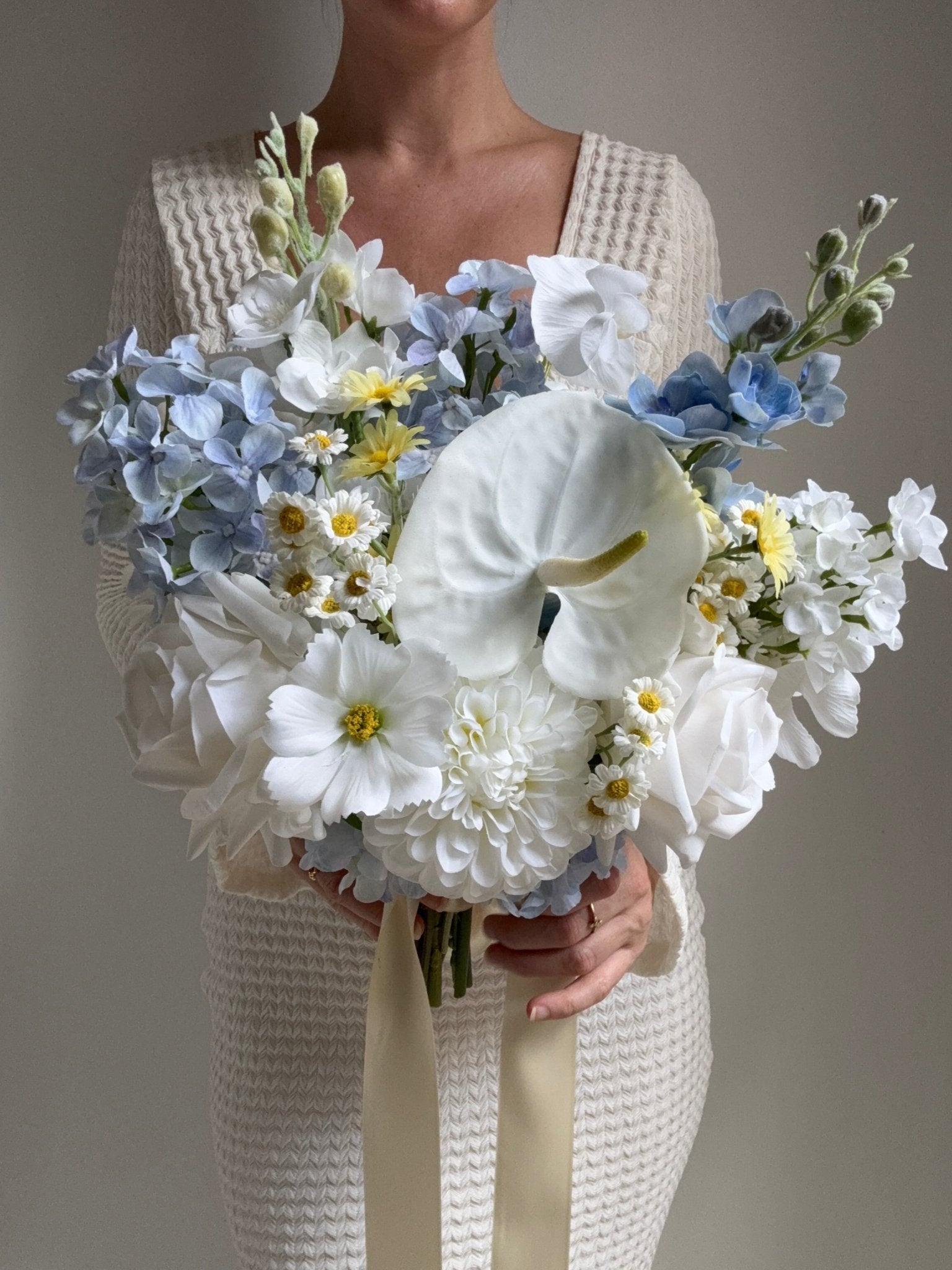 Sonder Wedding Bouquet - Something Blue - Sonder + Stone Boutique Artificial Wedding Flowers