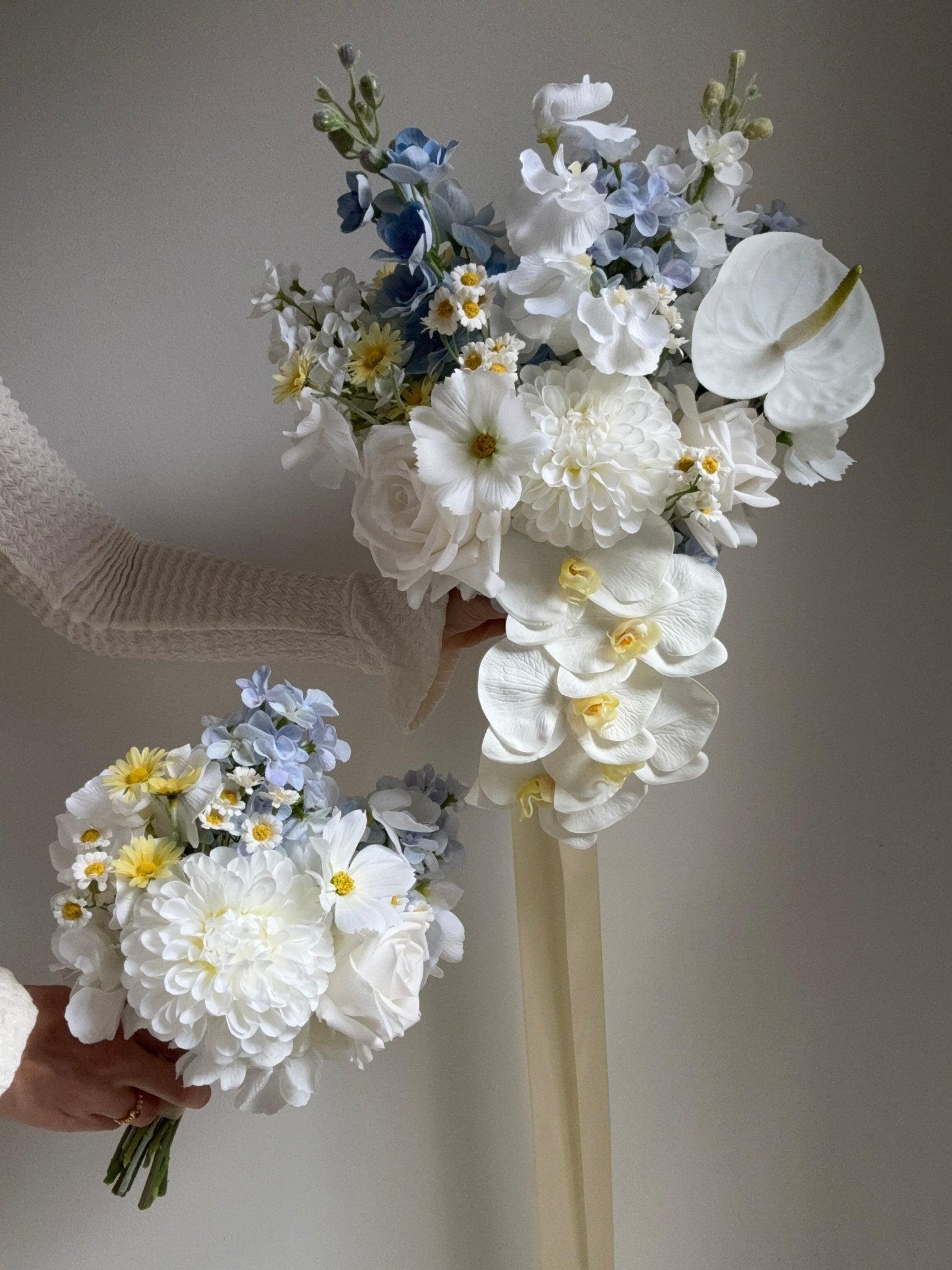 Sonder Wedding Bouquet - Something Blue - Sonder + Stone Boutique Artificial Wedding Flowers