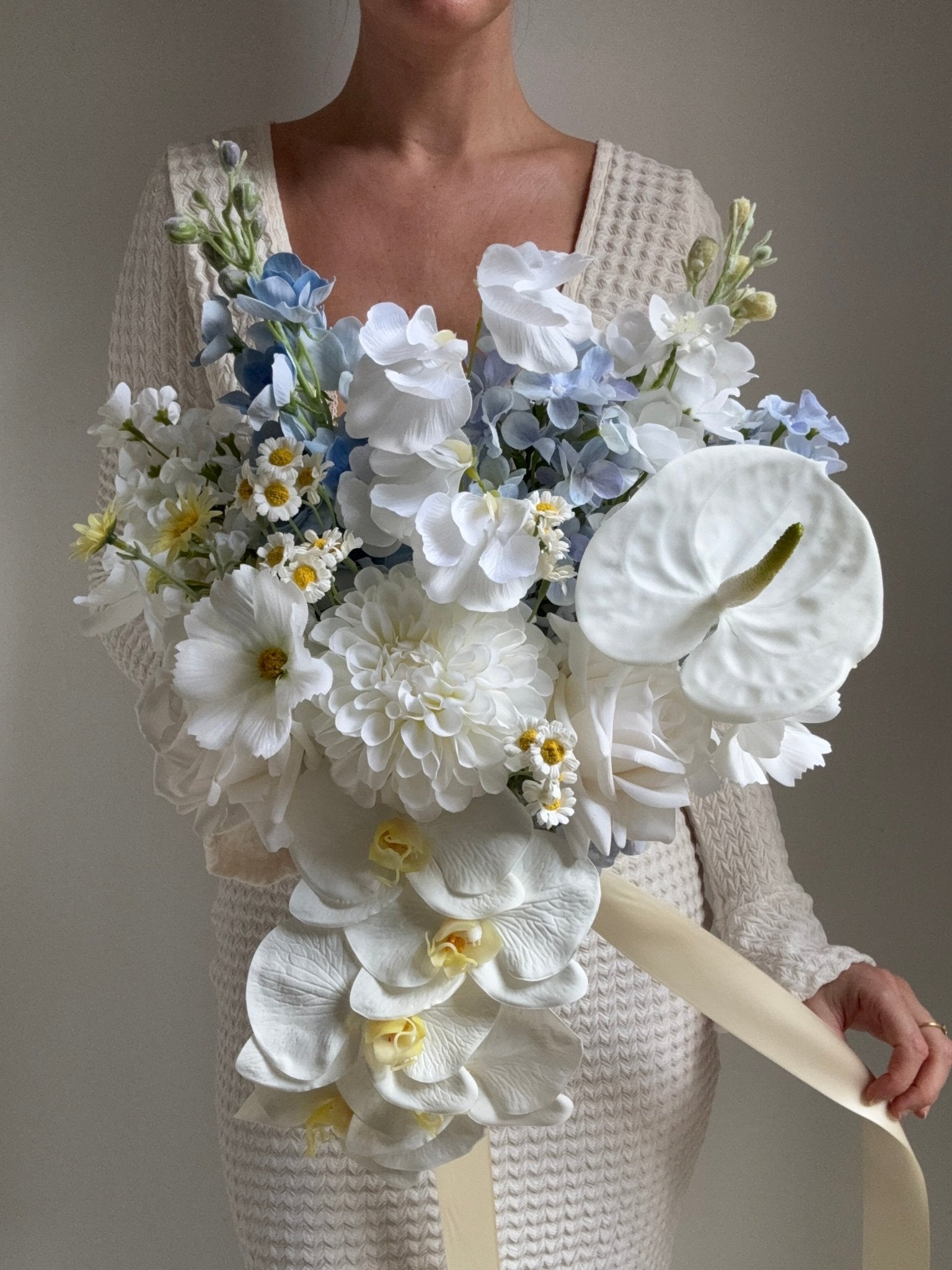 Sonder Wedding Bouquet - Something Blue - Sonder + Stone Boutique Artificial Wedding Flowers