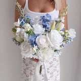 Sonder Wedding Bouquet - Something Blue - Premium Artificial Wedding Flowers by Sonder & Stone Boutique