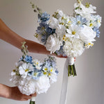 Sonder Wedding Bouquet - Something Blue (wildflower edition) - Premium Artificial Wedding Flowers by Sonder & Stone Boutique