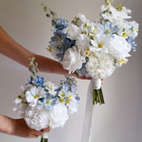 Sonder Wedding Bouquet - Something Blue (wildflower edition) - Premium Artificial Wedding Flowers by Sonder & Stone Boutique