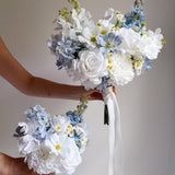 Sonder Wedding Bouquet - Something Blue (wildflower edition) - Premium Artificial Wedding Flowers by Sonder & Stone Boutique