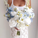 Sonder Wedding Bouquet - Something Blue (wildflower edition) - Premium Artificial Wedding Flowers by Sonder & Stone Boutique