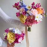 Sonder Wedding Bouquet - Spring Carnival - Premium Artificial Wedding Flowers by Sonder + Stone Boutique