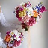 Sonder Wedding Bouquet - Spring Carnival - Premium Artificial Wedding Flowers by Sonder + Stone Boutique