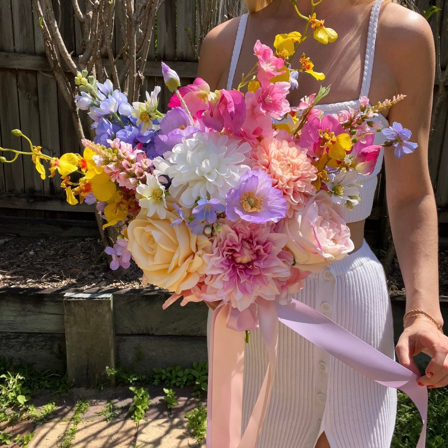 Sonder Wedding Bouquet - Spring Fling - Sonder + Stone Boutique Artificial Wedding Flowers
