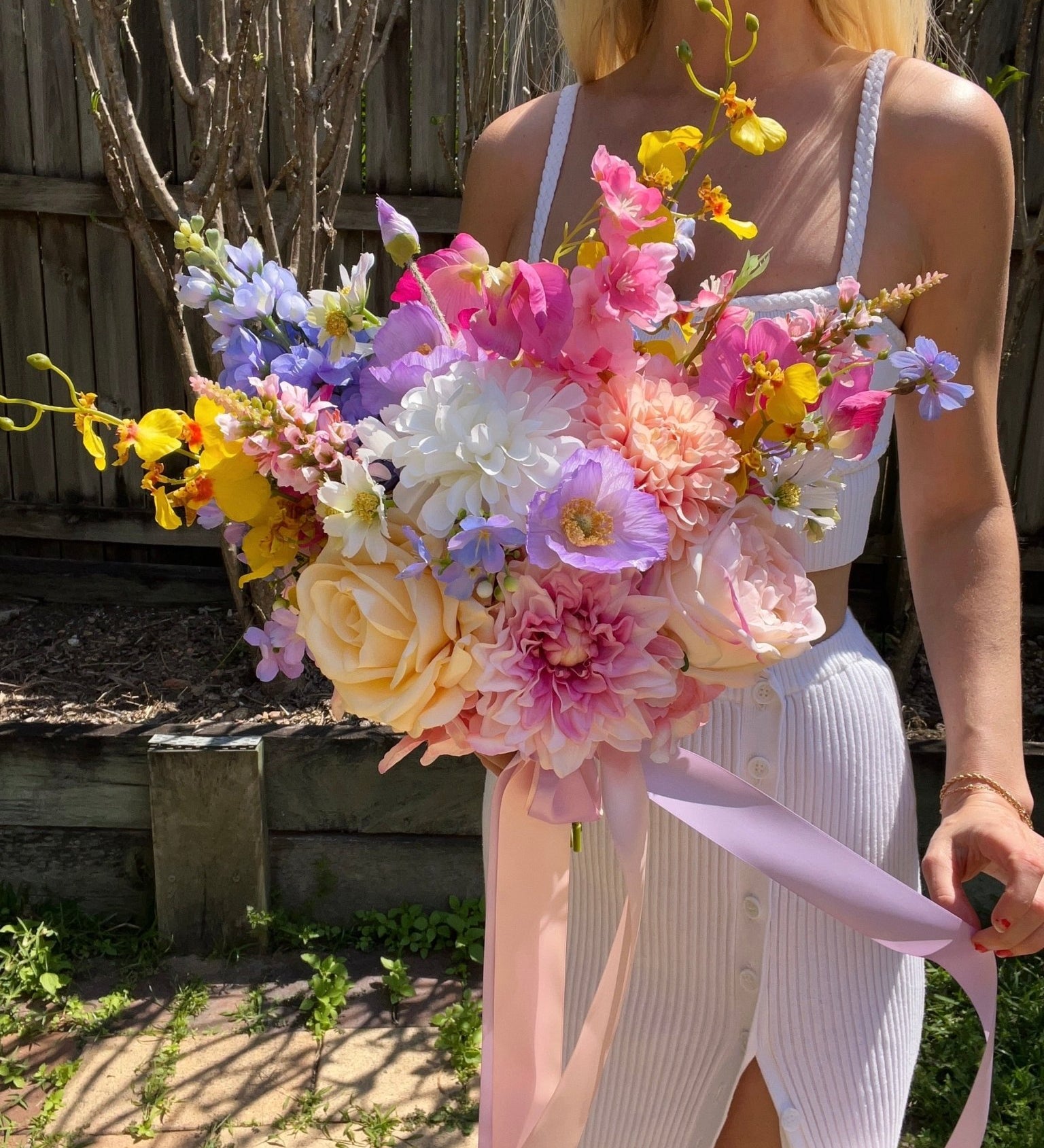 Sonder Wedding Bouquet - Spring Fling - Sonder + Stone Boutique Artificial Wedding Flowers