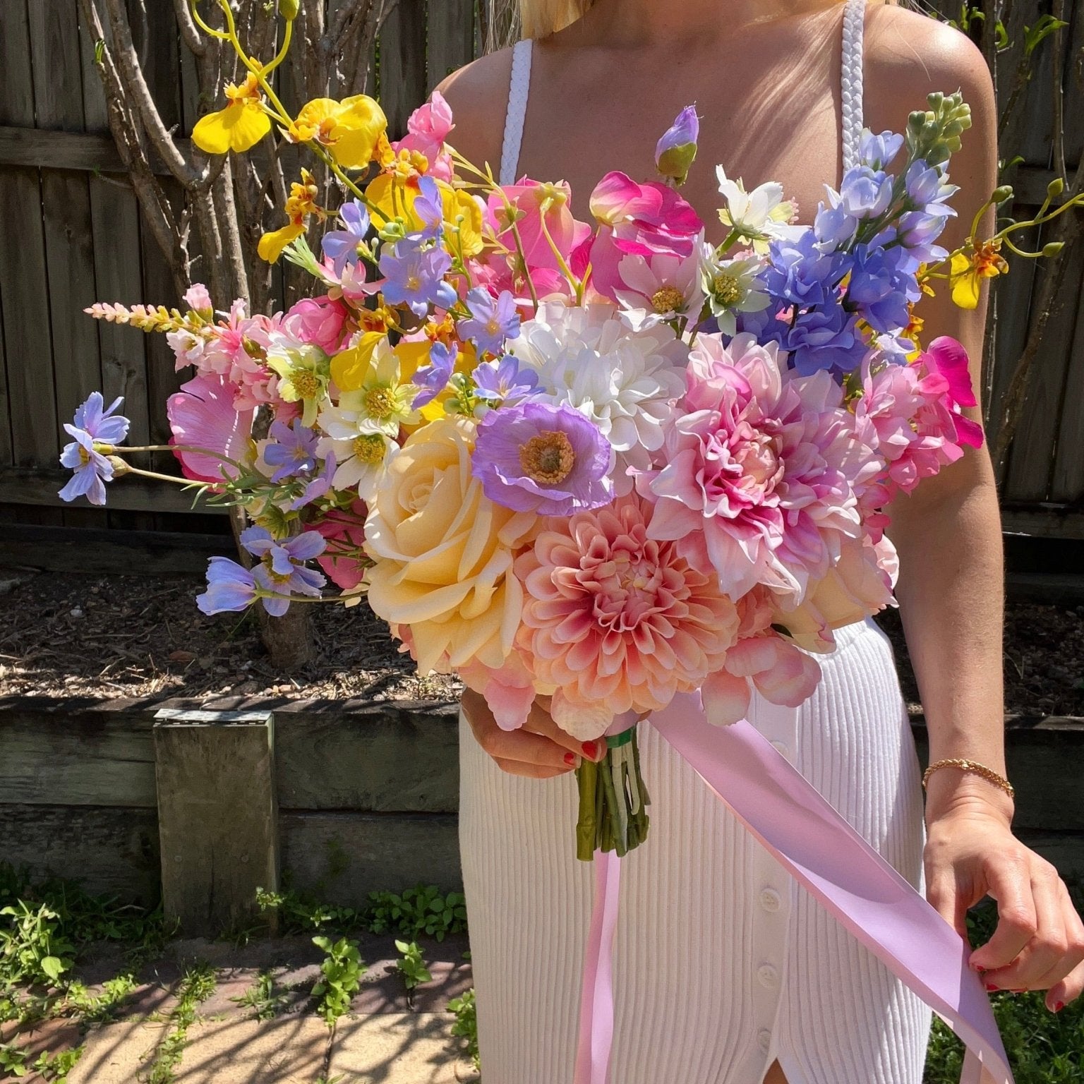 Sonder Wedding Bouquet - Spring Fling - Sonder + Stone Boutique Artificial Wedding Flowers