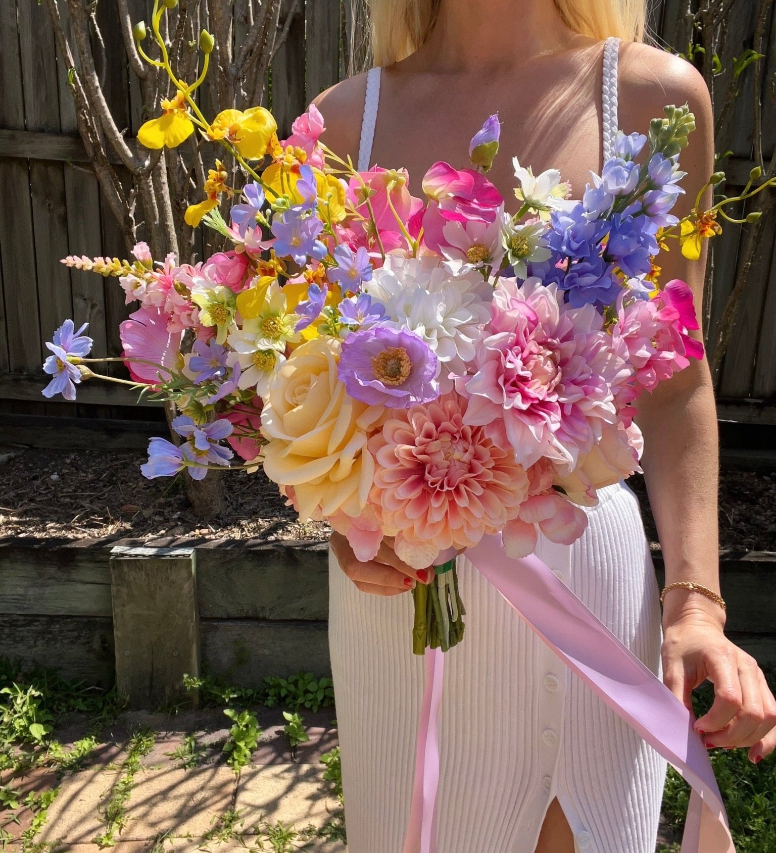 Sonder Wedding Bouquet - Spring Fling - Sonder + Stone Boutique Artificial Wedding Flowers