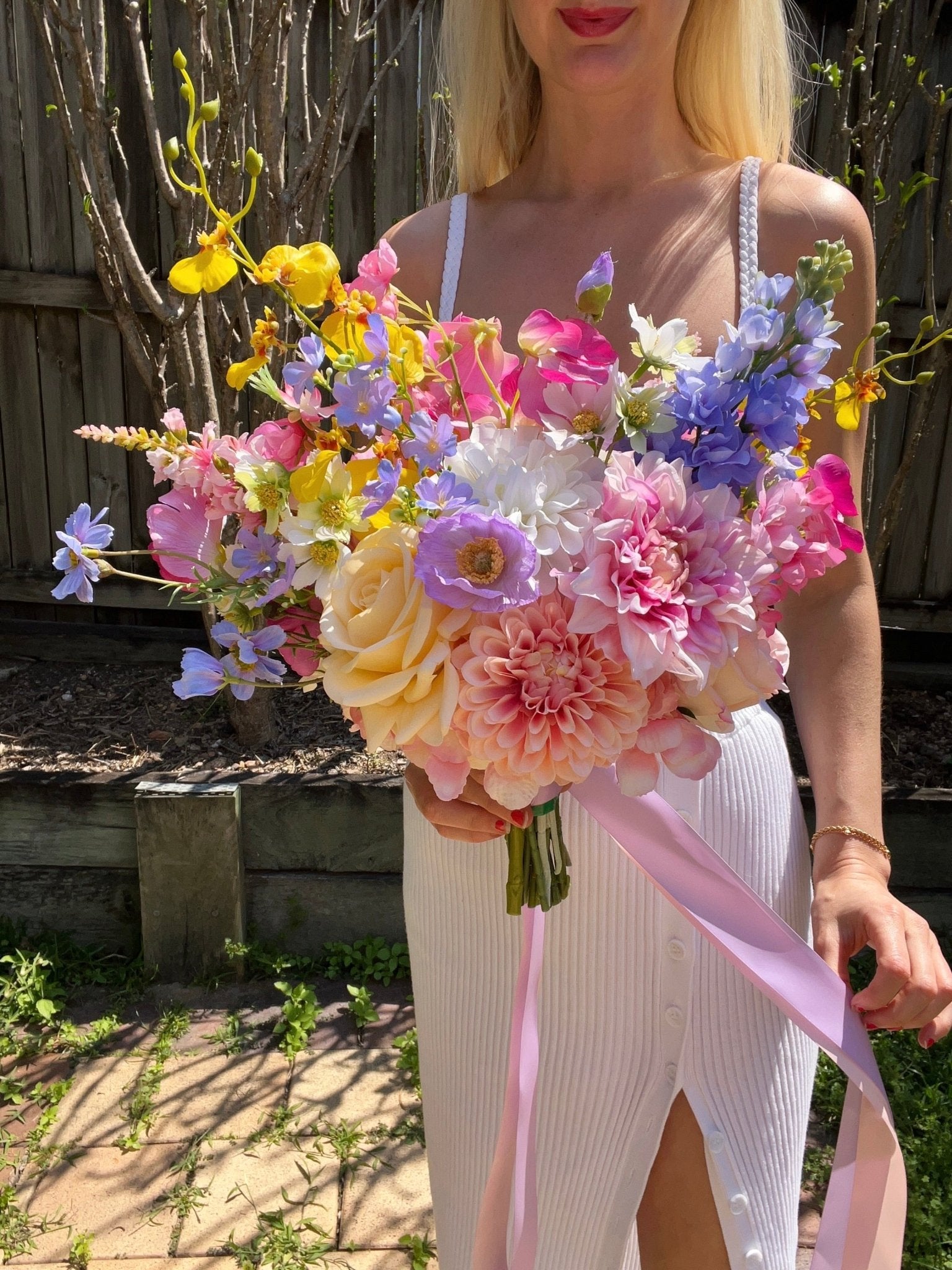 Sonder Wedding Bouquet - Spring Fling - Sonder + Stone Boutique Artificial Wedding Flowers