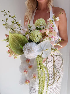 Sonder Wedding Bouquet - Strawberry Matcha - Premium Artificial Wedding Flowers by Sonder & Stone Boutique