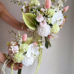 Sonder Wedding Bouquet - Strawberry Matcha - Premium Artificial Wedding Flowers by Sonder & Stone Boutique